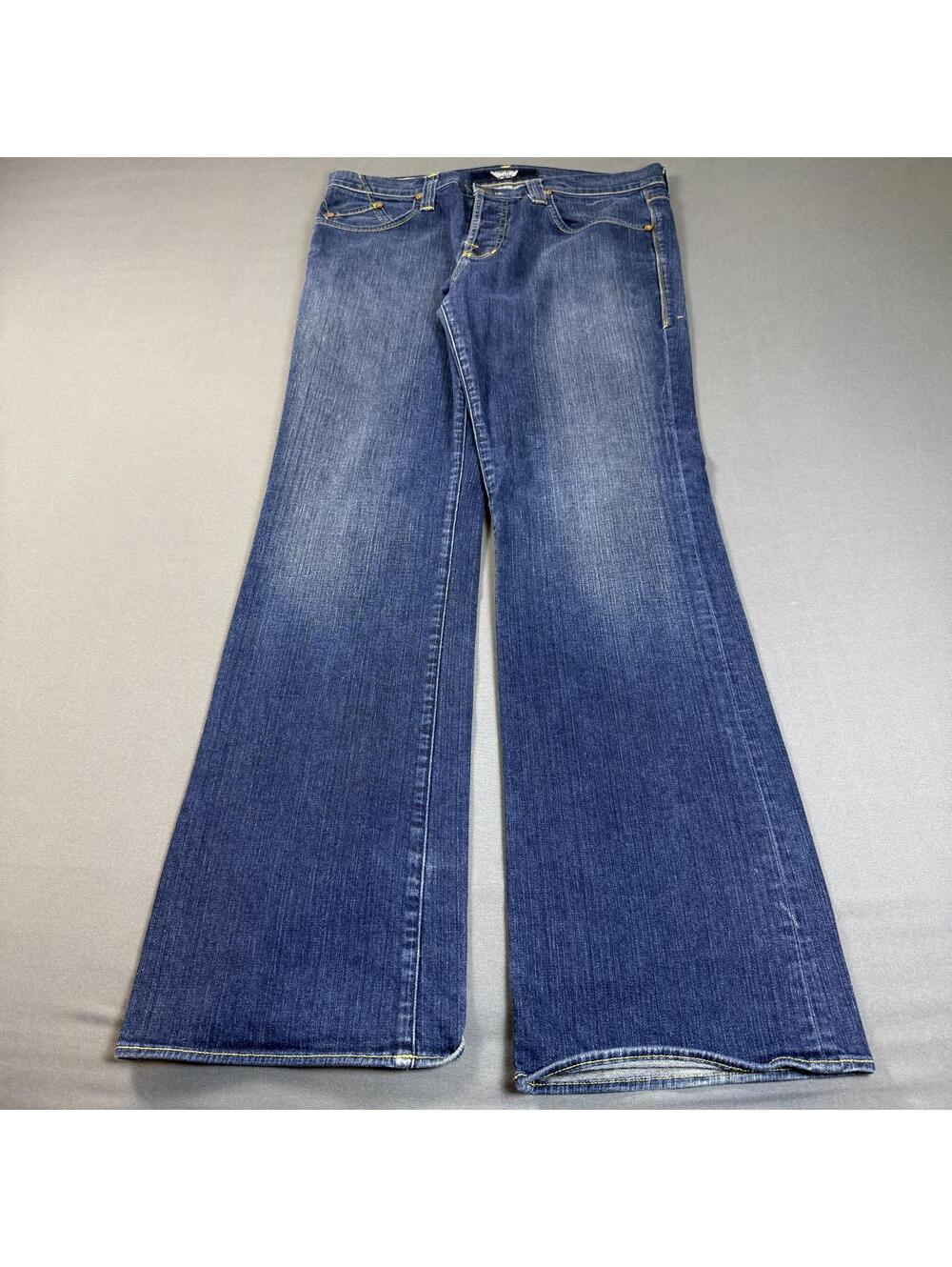 Y2K Rock And Republic Wide Leg With Embroidery and Rhinestone